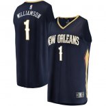 New Orleans Pelicans Zion Williamson Fanatics Branded Navy 2019 NBA Draft First Round Pick Fast Break Replica Jersey - Icon Edition