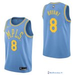 Maillot NBA Pas Cher Los Angeles Lakers Kobe Bryant 8 Retro Bleu 2017/18