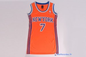 Maillot NBA Pas Cher New York Knicks Femme Carmelo Anthony 7 Orange