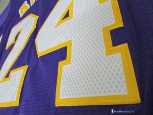 Maillot NBA Pas Cher Los Angeles Lakers Kobe Bryant 24 Pourpre MC