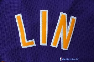 Maillot NBA Pas Cher Los Angeles Lakers Jeremy Lin 17 Pourpre