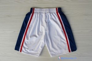 Pantalon NBA Pas Cher Philadelphia Sixers Blanc 10 Anniversaire