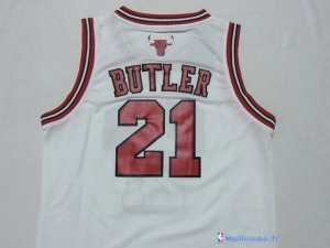 Maillot NBA Pas Cher Chicago Bulls Junior Jimmy Butler 21 Blanc