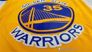 Maillot NBA Pas Cher Golden State Warriors Kevin Durant 35 Jaune