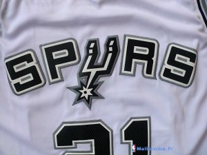 Maillot NBA Pas Cher San Antonio Spurs Tim Duncan 21 Blanc