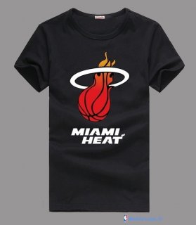 T-Shirt NBA Pas Cher Miami Heat Noir 3