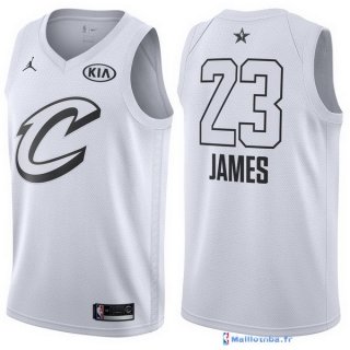 Maillot NBA Pas Cher NBA All Star 2018 Lebron James 23 Blanc