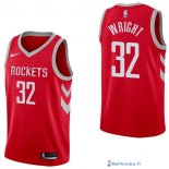 Maillot NBA Pas Cher Houston Rockets Brandan Wright 32 Rouge Icon 2017/18