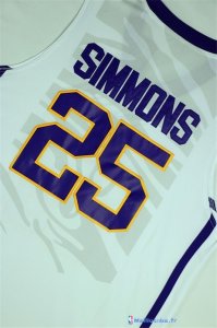 Maillot NCAA Pas Cher LSU Bobby Simmons 25 Blanc
