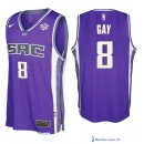 Maillot NBA Pas Cher Sacramento Kings Rudy Gay 8 Purpura Icon 2017/18