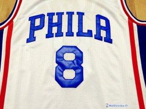 Maillot NBA Pas Cher Philadelphia Sixers Julius Erving 8 Blanc
