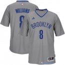Maillot NBA Pas Cher Brooklyn Nets Deron Michael Williams 8 Gris MC
