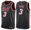 Maillot NBA Pas Cher Miami Heat Dwyane Wade 3 Retro Noir 2017/18