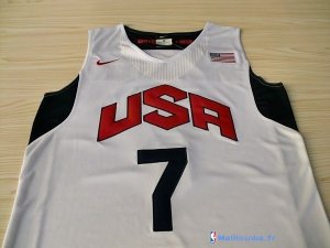 Maillot NBA Pas Cher USA 2012 Westbrook 7 Blanc