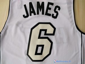 Maillot NBA Pas Cher Miami Heat LeBron James 6 Blanc