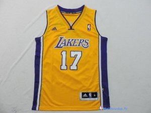 Maillot NBA Pas Cher Los Angeles Lakers Junior Jeremy Lin 17 Jaune