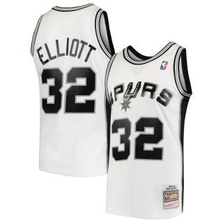 San Antonio Spurs Sean Elliott Mitchell & Ness White 1998-99 Hardwood Classics Swingman Jersey