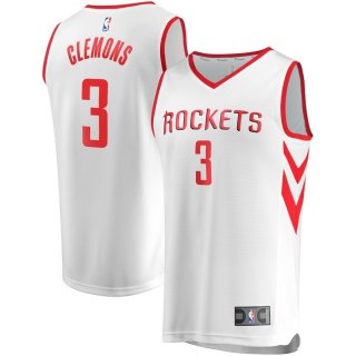 Houston Rockets Chris Clemons Fanatics Branded White Fast Break Replica Player Jersey - Association Edition