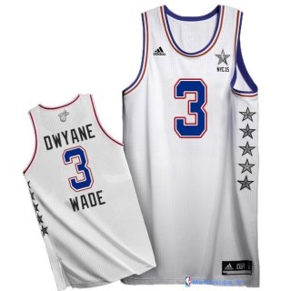 Maillot NBA Pas Cher All Star 2015 Dwyane Wade 3 Blanc