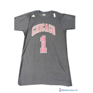 Maillot NBA Pas Cher ML Chicago Bulls Rose 1 Noir