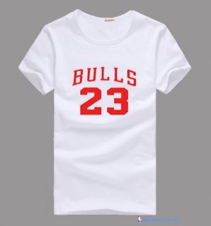 T-Shirt NBA Pas Cher Chicago Bulls Jordan 23 Blanc
