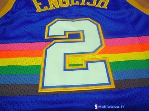 Maillot NBA Pas Cher Denver Nuggets Alex English 2 Bleu