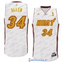 Maillot NBA Pas Cher Miami Heat Ray Allen 34 Blanc Or