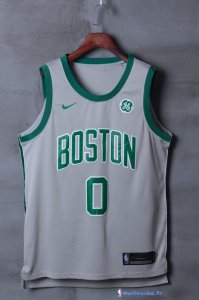 Maillot NBA Pas Cher Boston Celtics Jayson Tatum 0 Gris Ville 2017/18
