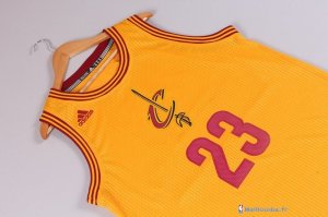 Maillot NBA Pas Cher Noël Cleveland Cavaliers Lebron 23 Jaune