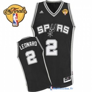 Maillot NBA Pas Cher Finales San Antonio Spurs Leonard 2 Noir