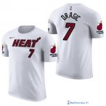 Maillot Manche Courte Miami Heat Goran Dragic 7 Blanc 2017/18