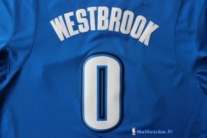 Maillot NBA Pas Cher Noël Oklahoma City Thunder Westbrook 0 Bleu 01