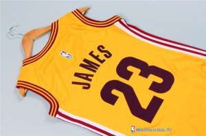 Maillot NBA Pas Cher Cleveland Cavaliers Femme LeBron James 23 Jaune