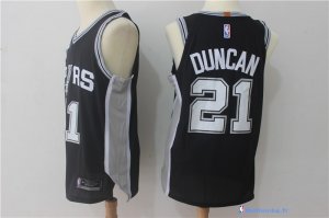 Maillot NBA Pas Cher San Antonio Spurs Tim Duncan 21 Noir Icon 2017/18