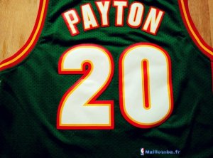 Maillot NBA Pas Cher Seattle Supersonics Gary Payton 20 Retro Vert