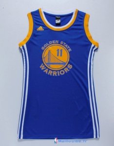 Maillot NBA Pas Cher Golden State Warriors Femme Klay Thompson 11 Bleu