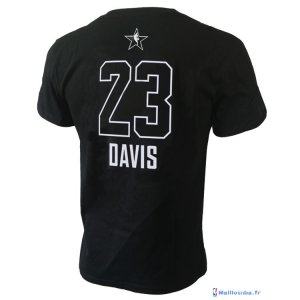 Maillot Manche Courte All Star 2018 Anthony Davis 23 Noir