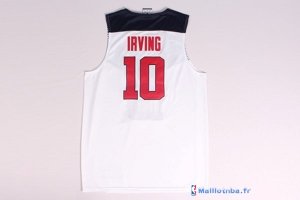 Maillot NBA Pas Cher USA 2014 Irving 10 Blanc