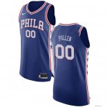 Maillot NBA Pas Cher Philadelphia Sixers Jacob Pullen 0 Bleu Icon 2017/18