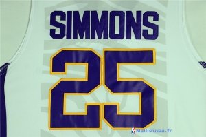 Maillot NCAA Pas Cher LSU Bobby Simmons 25 Blanc