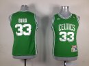 Maillot NBA Pas Cher Boston Celtics Femme Larry Joe Bird 33 Vert