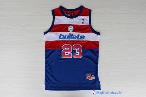 Maillot NBA Pas Cher Washington Wizards Michael Jordan 23 Retro Bleu