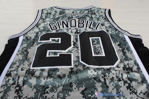 Maillot NBA Pas Cher San Antonio Spurs Manu Ginóbili 20 Vert