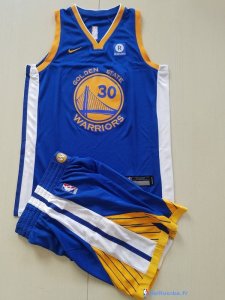 Maillot NBA Pas Cher Golden State Warriors Junior Kevin Durant 35 Bleu 2017/18