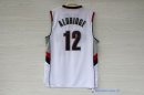 Maillot NBA Pas Cher Portland Trail Blazers LaMarcus Aldridge 12 Retro Blanc