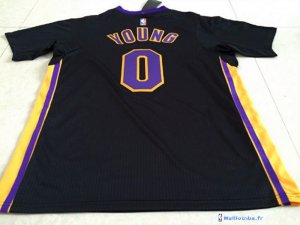 Maillot NBA Pas Cher Los Angeles Lakers Nick Young 0 Noir MC