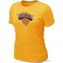 T-Shirt NBA Pas Cher Femme New York Knicks Jaune