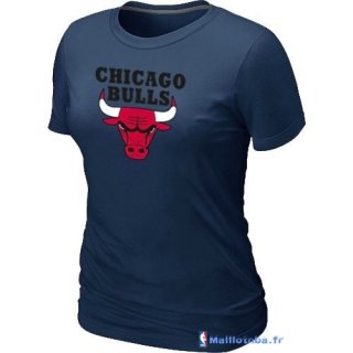 T-Shirt NBA Pas Cher Femme Chicago Bulls Tinta Bleu