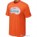 T-Shirt NBA Pas Cher Los Angeles Clippers Orange
