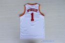 Maillot NBA Pas Cher Houston Rockets Tracy McGrady 1 Retro Blanc